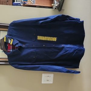 Lands End button down flannel lined shirt/jacket